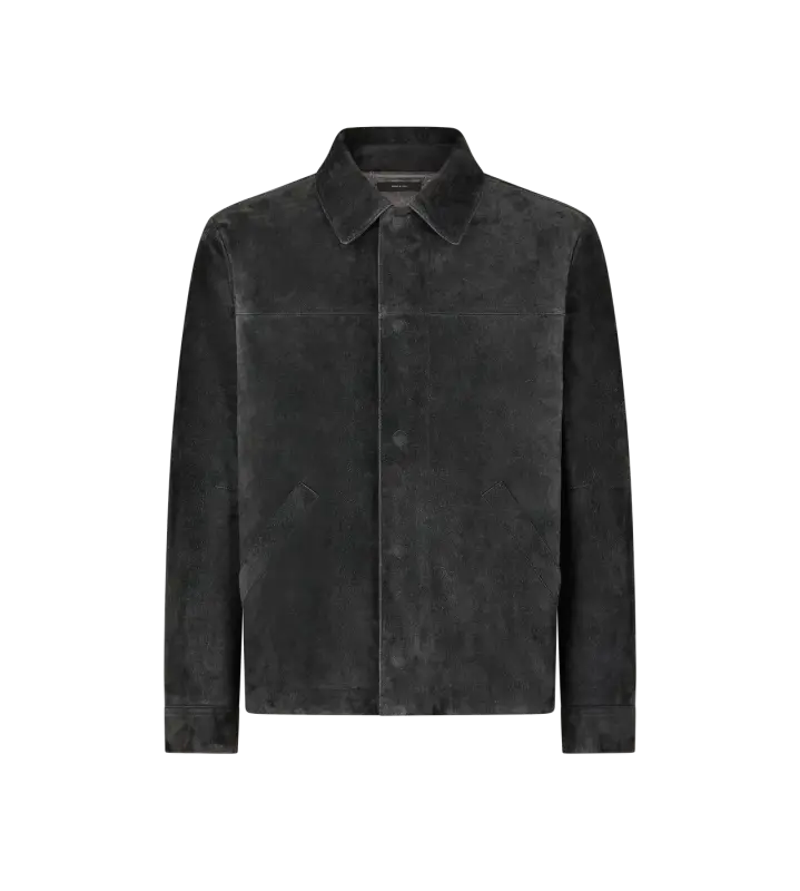 BRUSHED SUEDE WORKWEAR JACKET SHADOW online